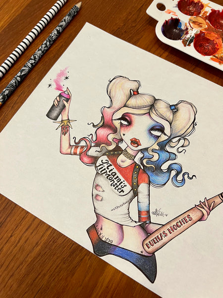 “Harley Quinn" Original Illustration